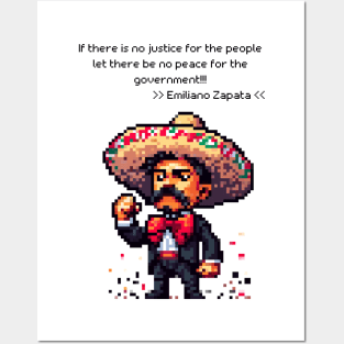 Emiliano Zapata: Champion of Justice Tee Posters and Art
